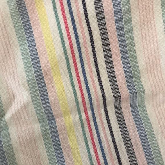 Ann Taylor Loft multicolored striped shorts sz M drawstring waist - Picture 6 of 7
